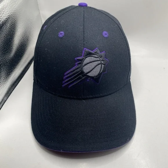 Phoenix Suns Hat Black Purple Strapback Adjustable Cleaned Dad Fan Favorite VGC - Picture 2 of 11